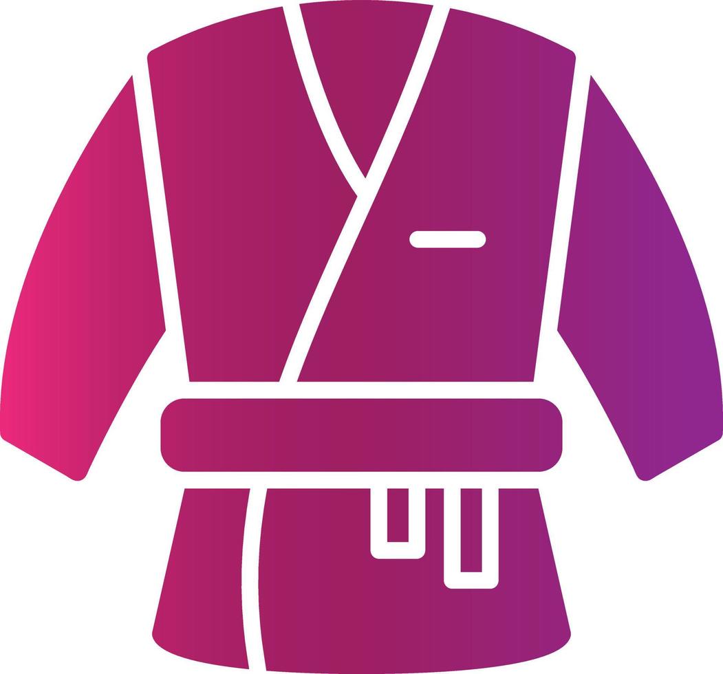 diseño de icono creativo de kimono vector