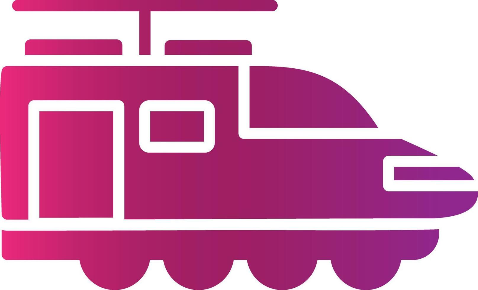 Electric Train Creative Icon Design vector