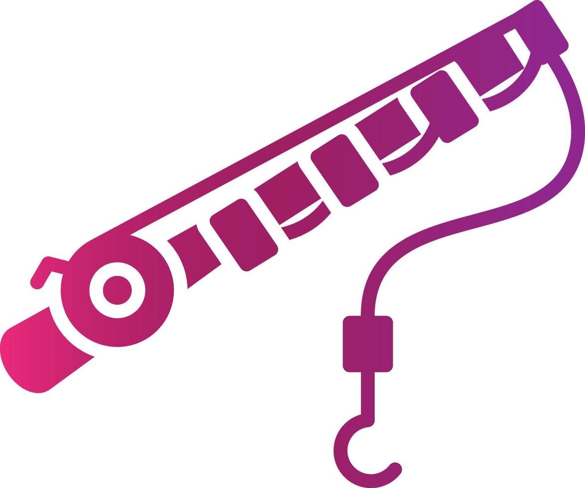 Fishing Rod Creative Icon Design vector