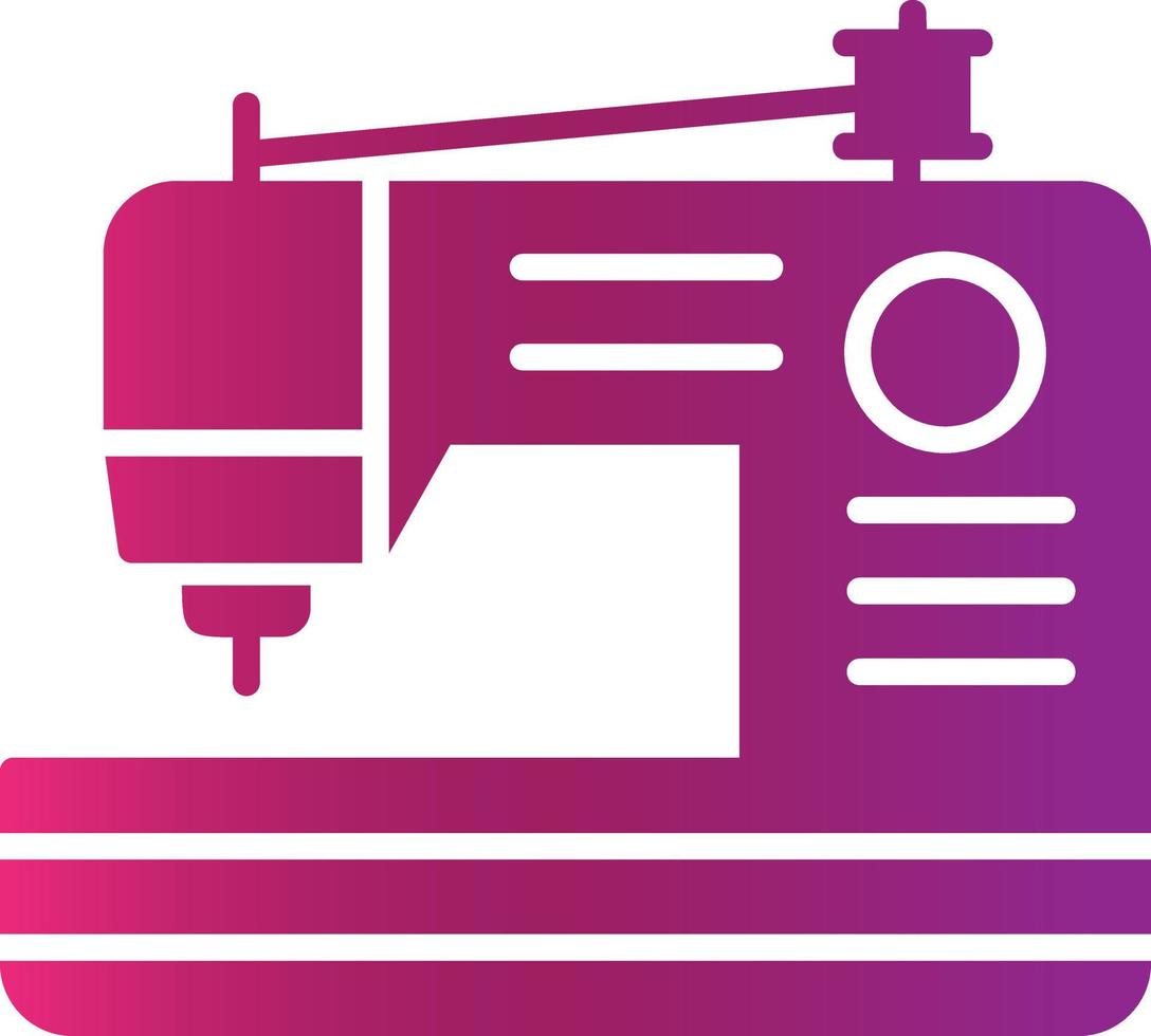 Sewing Machine Creative Icon Design vector