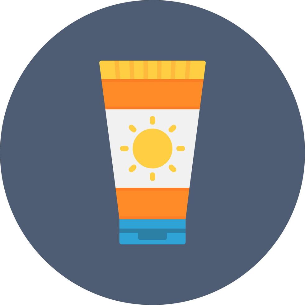 Sunscreen Creative Icon Design vector