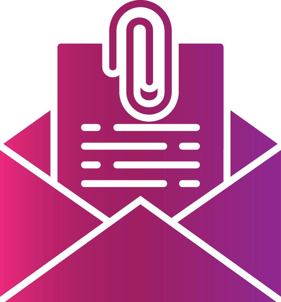 Attach File Email Creative Icon Design vector