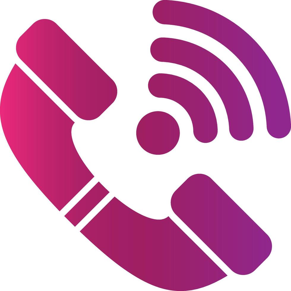 Phone Receiver Creative Icon Design vector