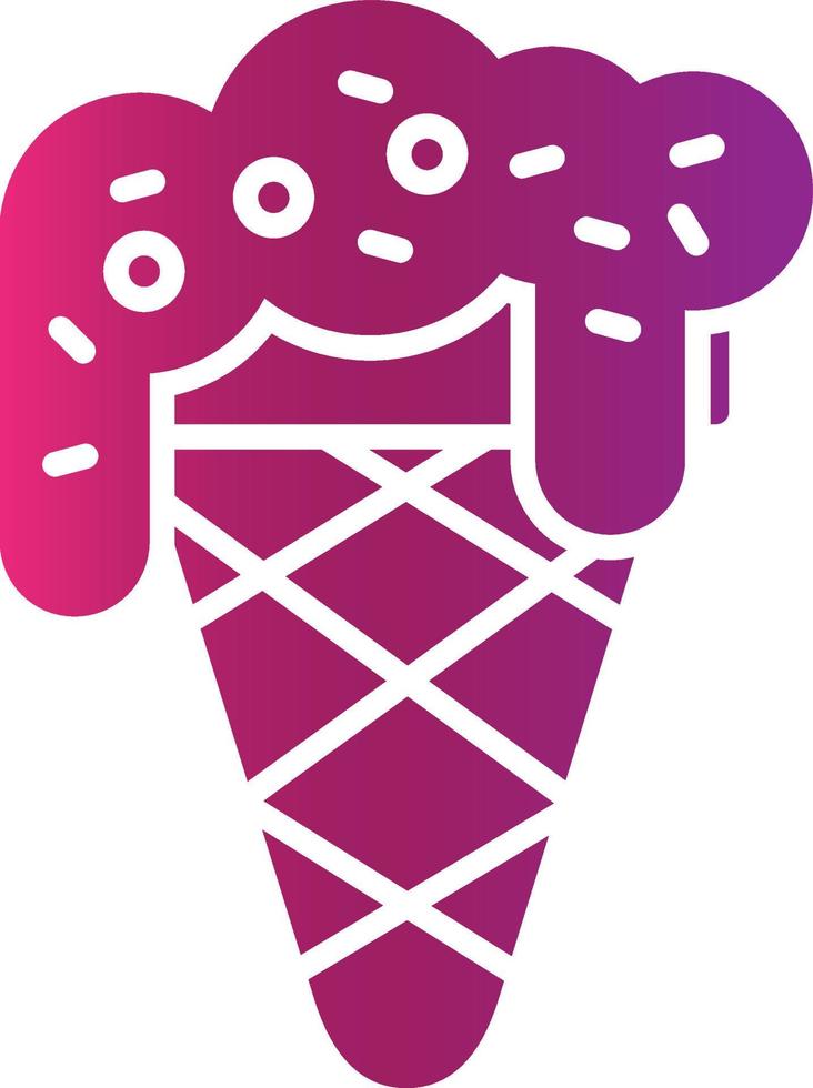 Ice Cream Creative Icon Design vector