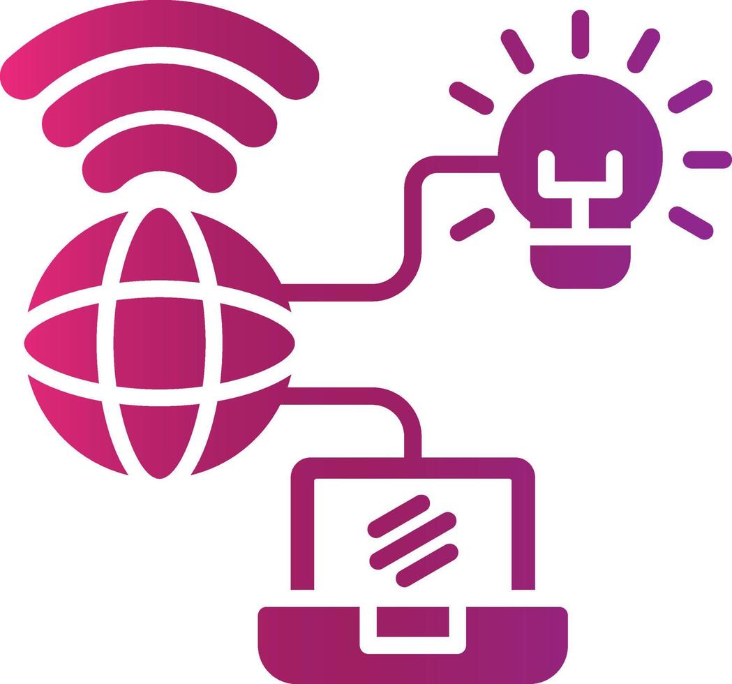 Internet Of Things Creative Icon Design vector