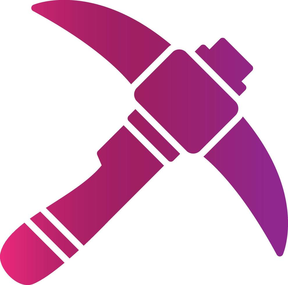 Pickaxe Creative Icon Design vector