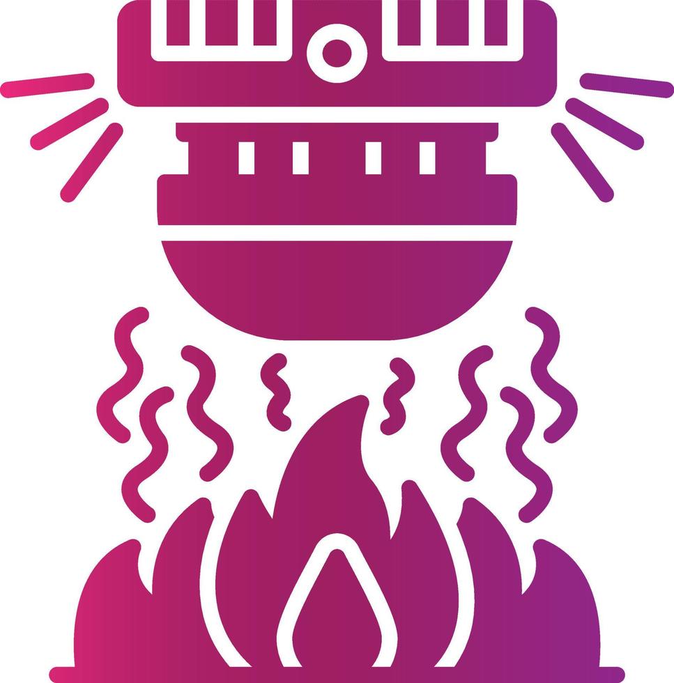 Fire Alarm Creative Icon Design vector