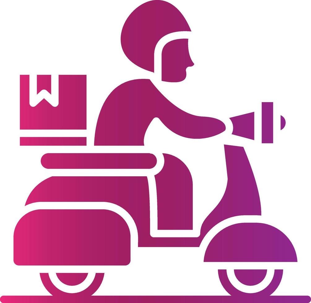 Delivery Bike Creative Icon Design vector