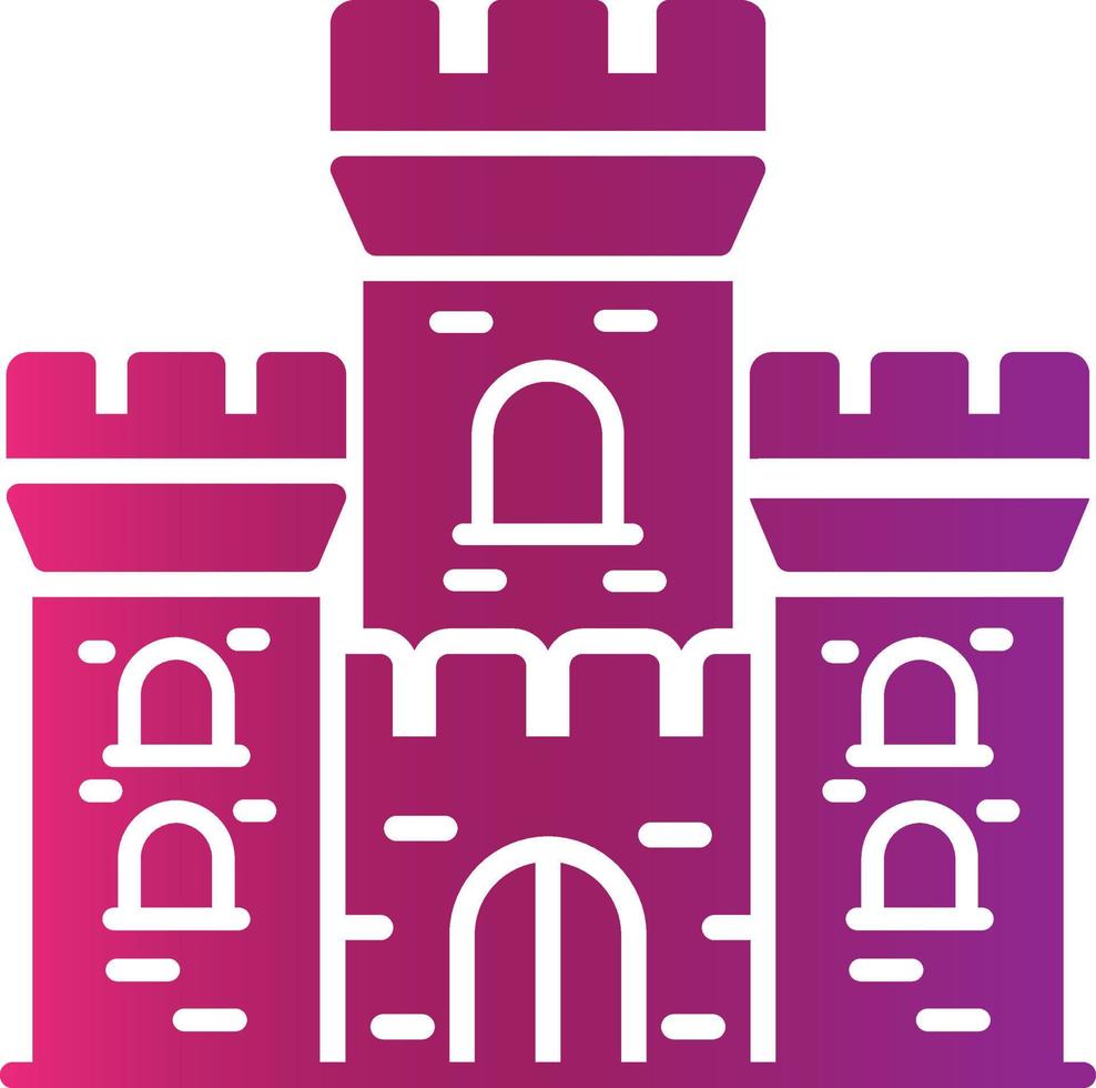 Castle Creative Icon Design vector