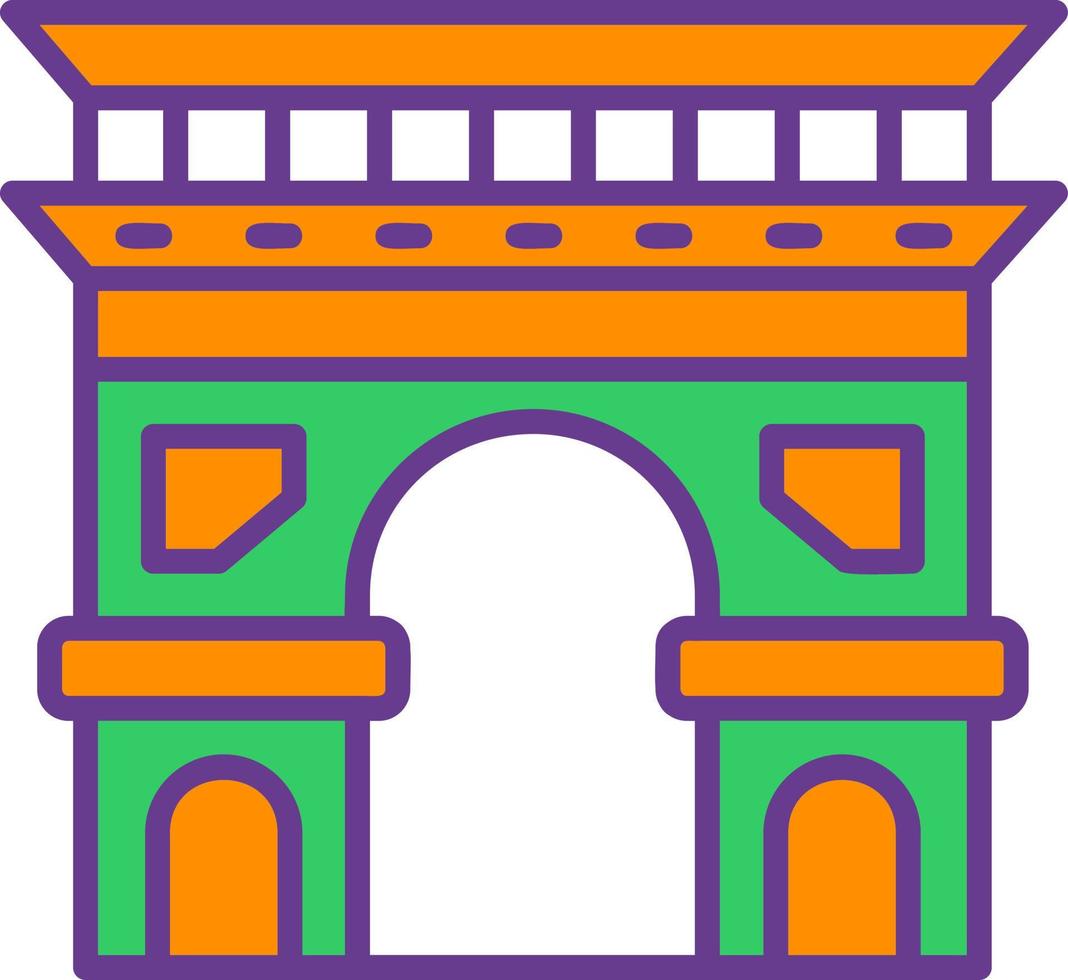 Arc De Triomphe Creative Icon Design vector