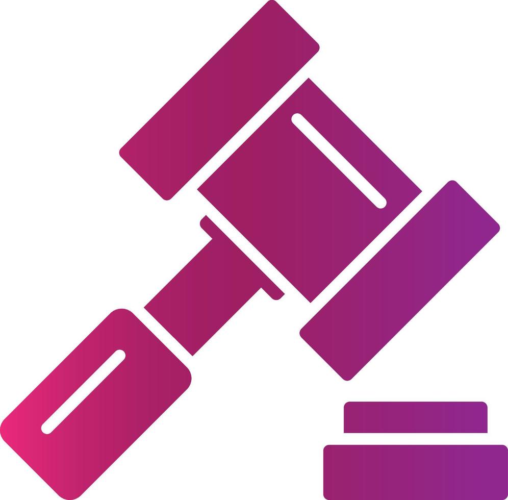 Gavel Creative Icon Design vector