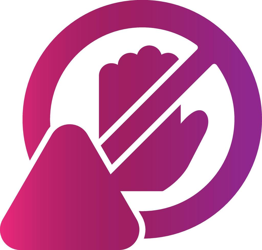 Restriction Creative Icon Design vector