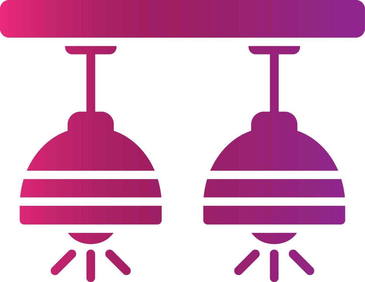 Ceiling Lamp Creative Icon Design vector