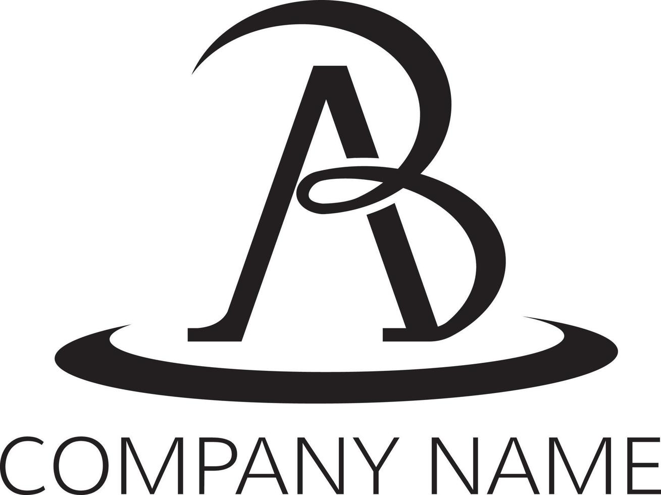 Ab letter logo vector