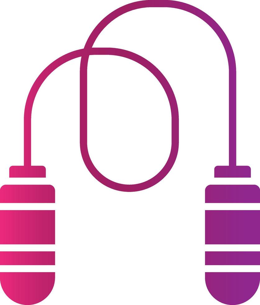 Jumping Rope Creative Icon Design vector