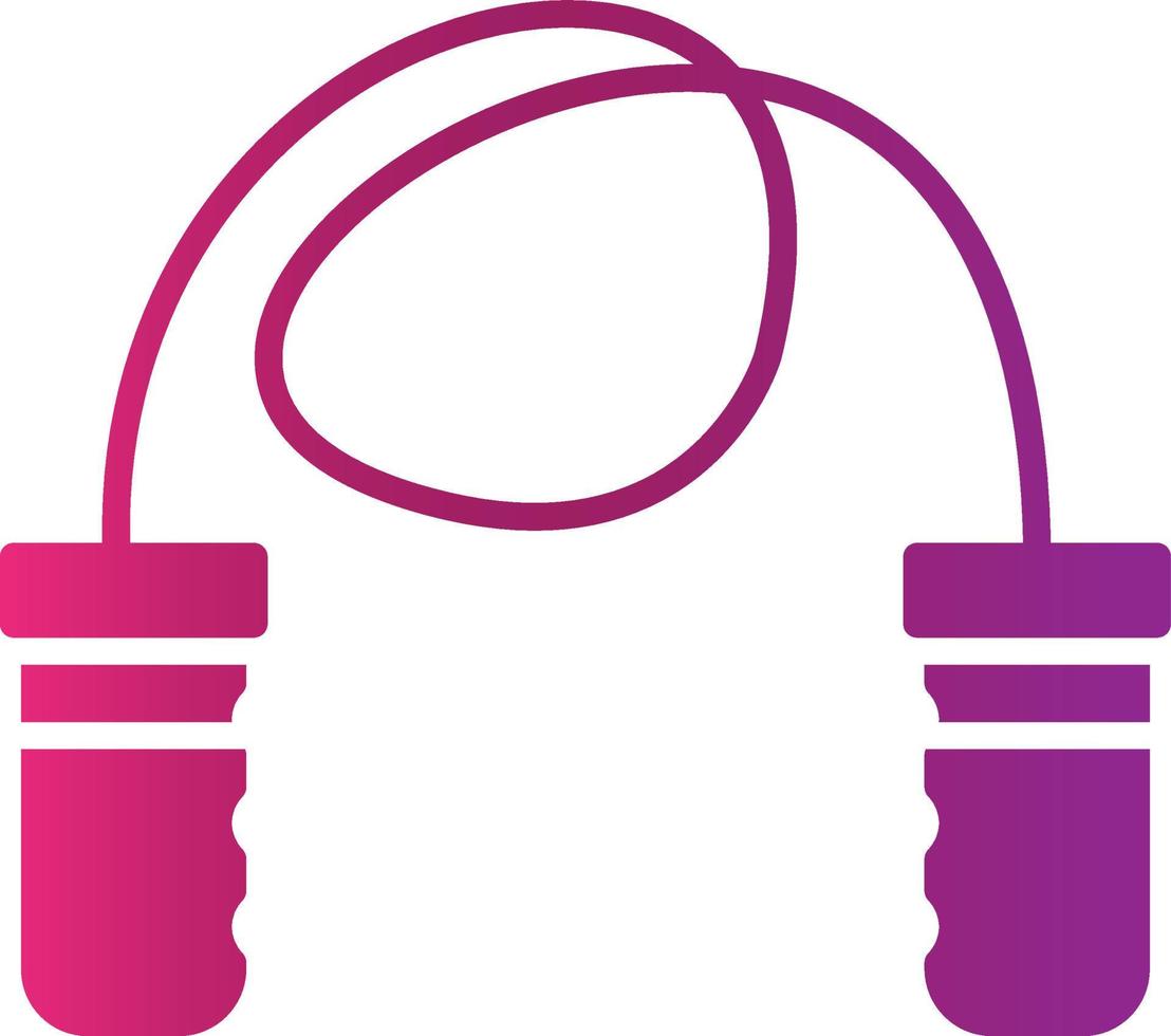 Skipping Rope Creative Icon Design vector