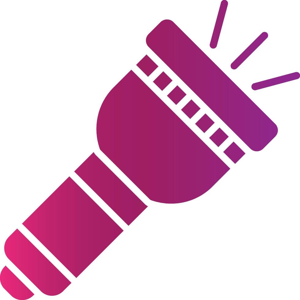 Flashlight Creative Icon Design vector