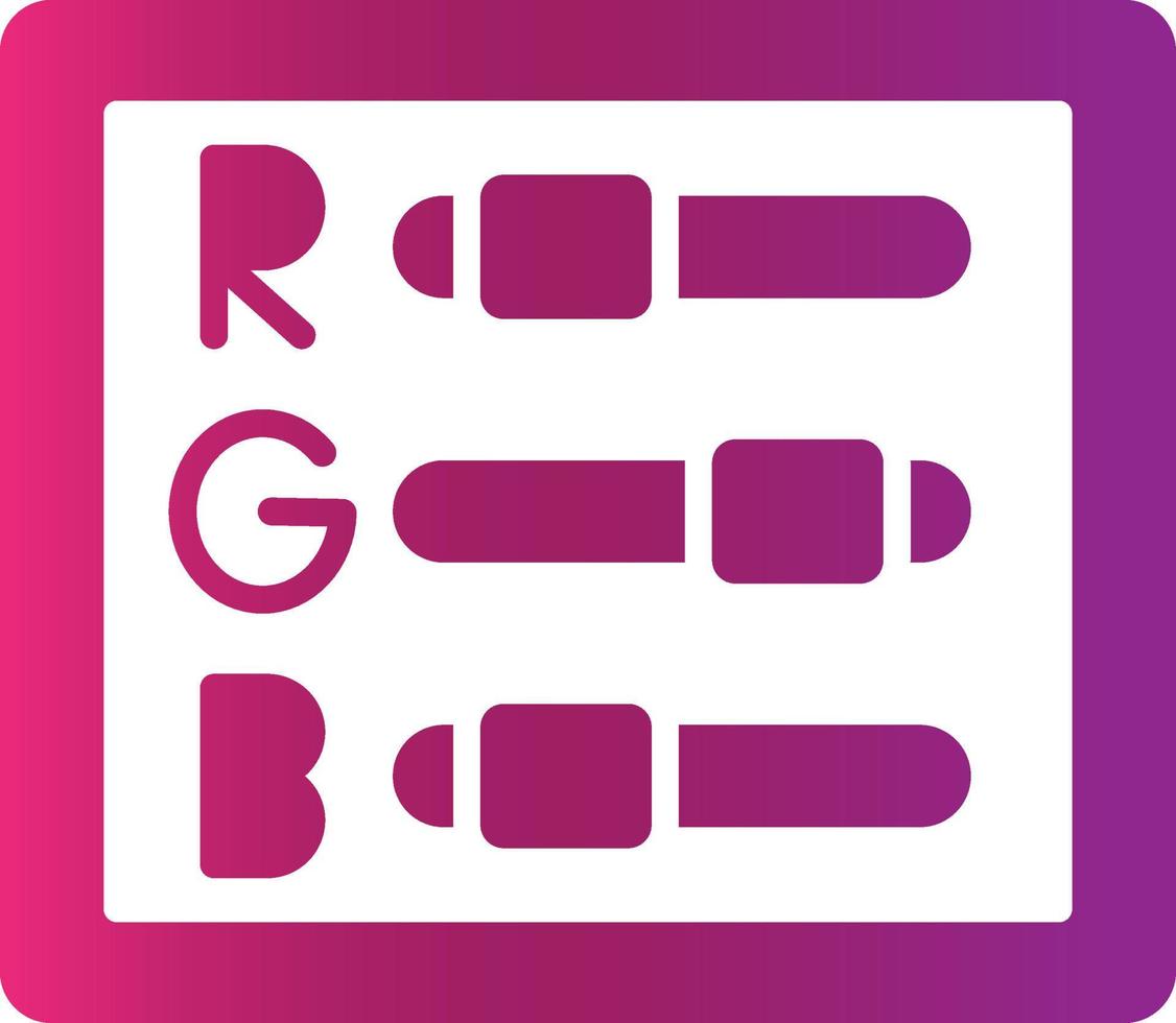 diseño de icono creativo rgb vector