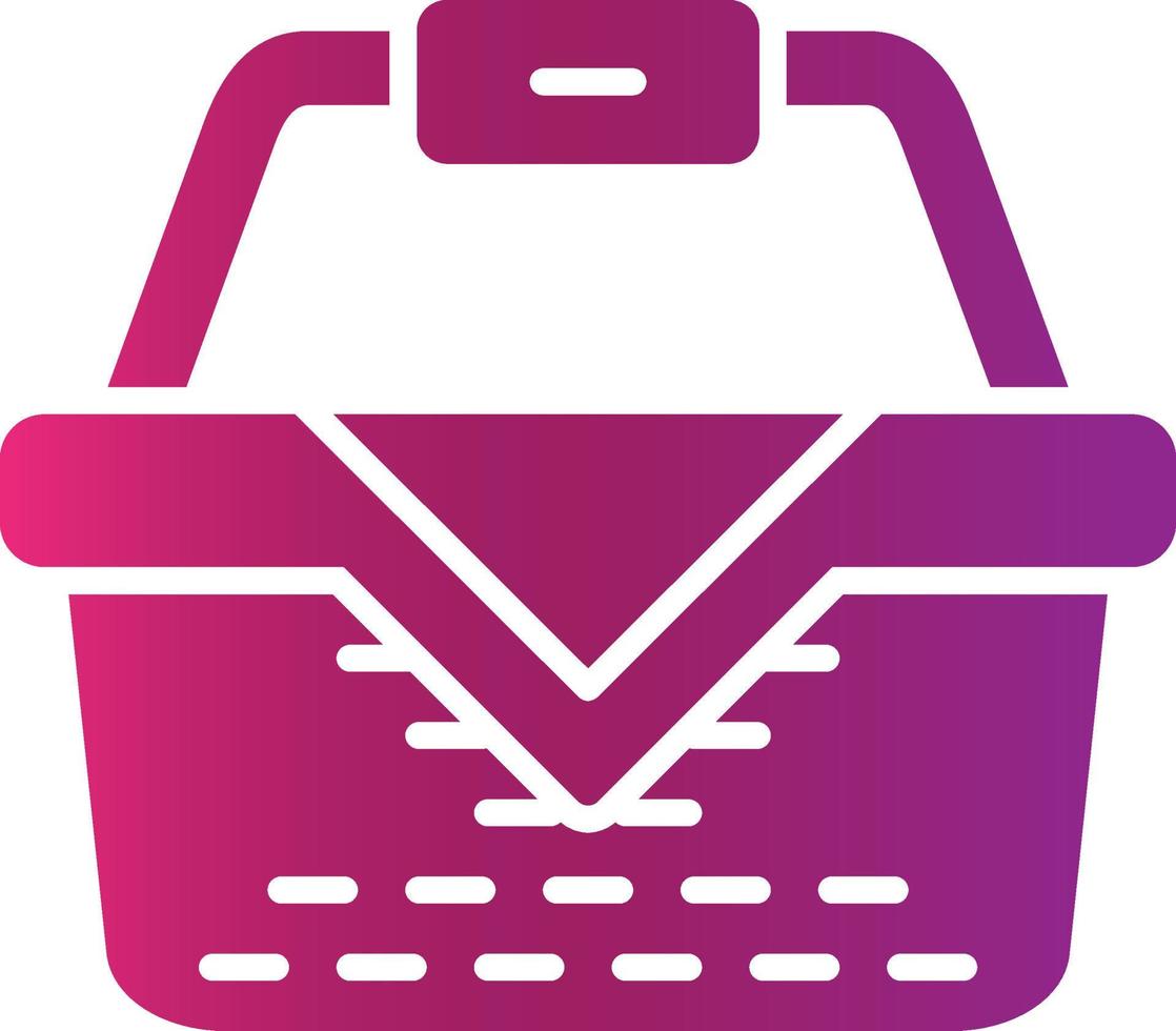 Picnic Basket Creative Icon Design vector