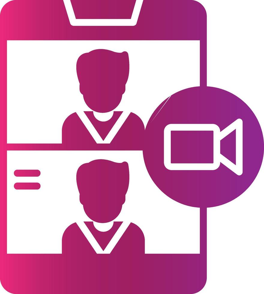 Videocall Creative Icon Design vector