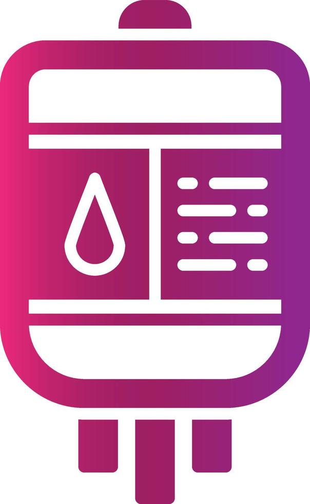 Blood Bag Creative Icon Design vector