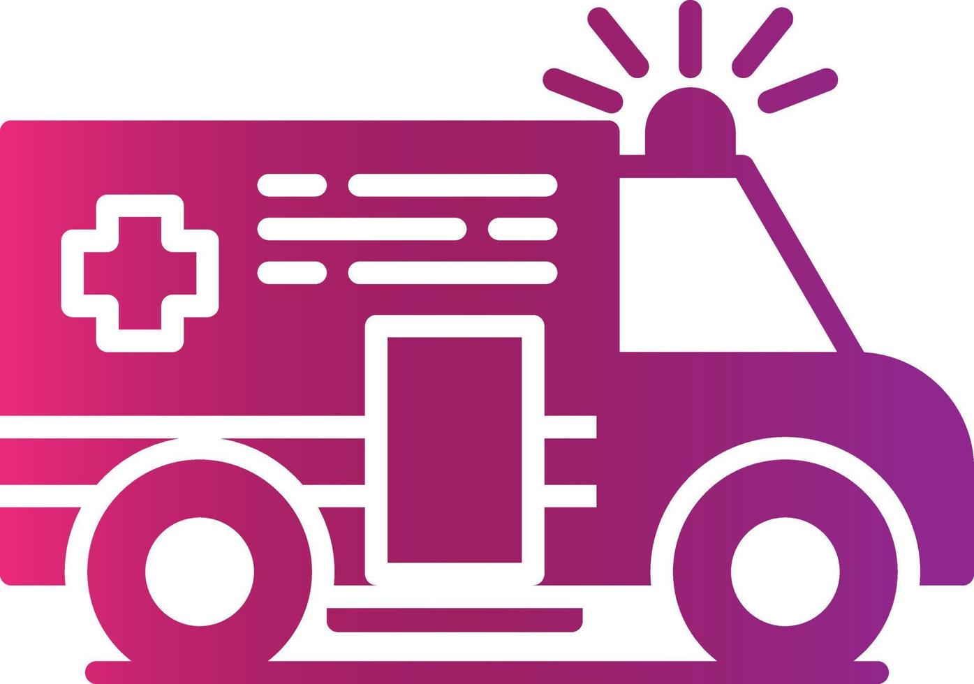 Ambulance Creative Icon Design vector