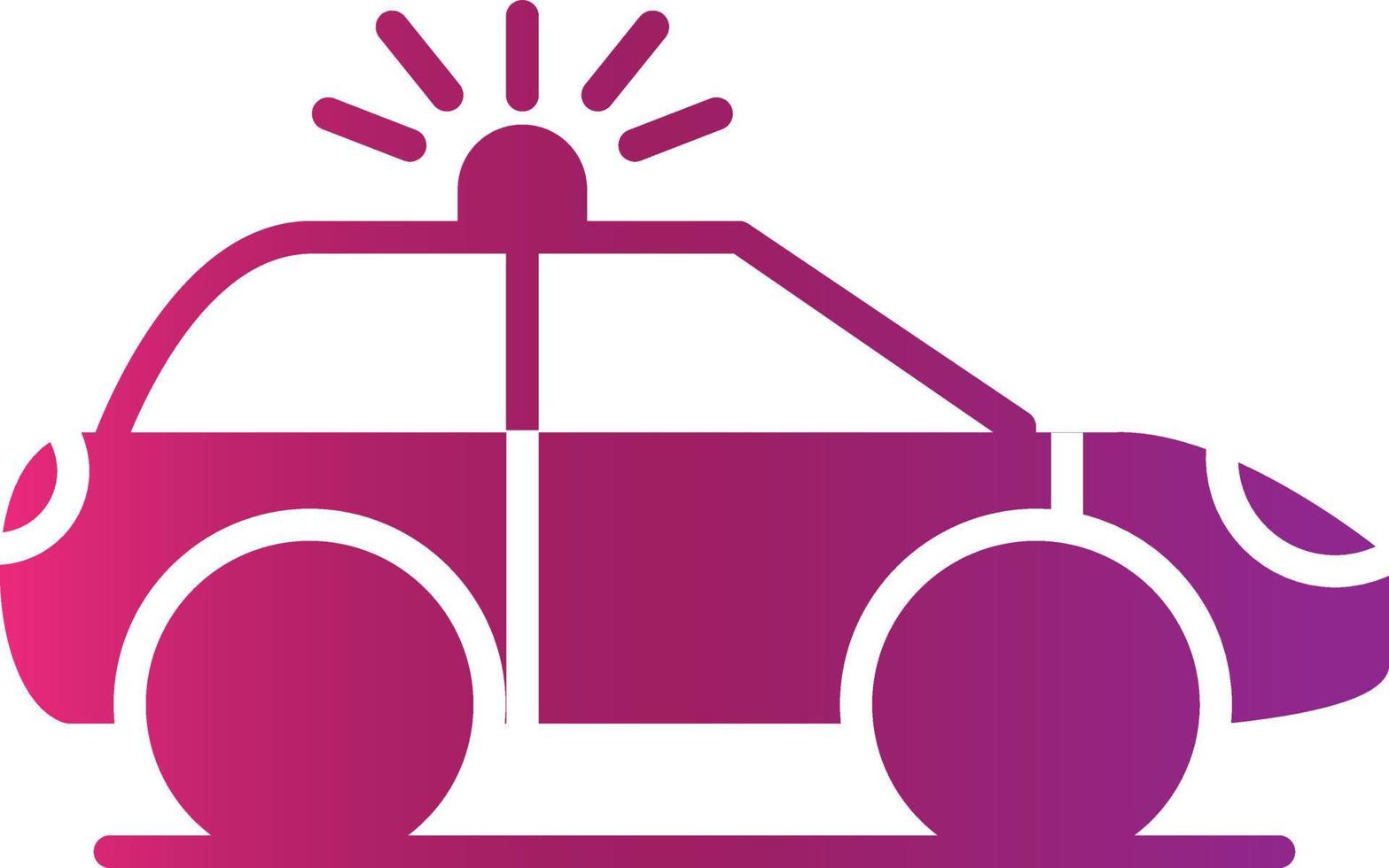 Police Car Creative Icon Design vector