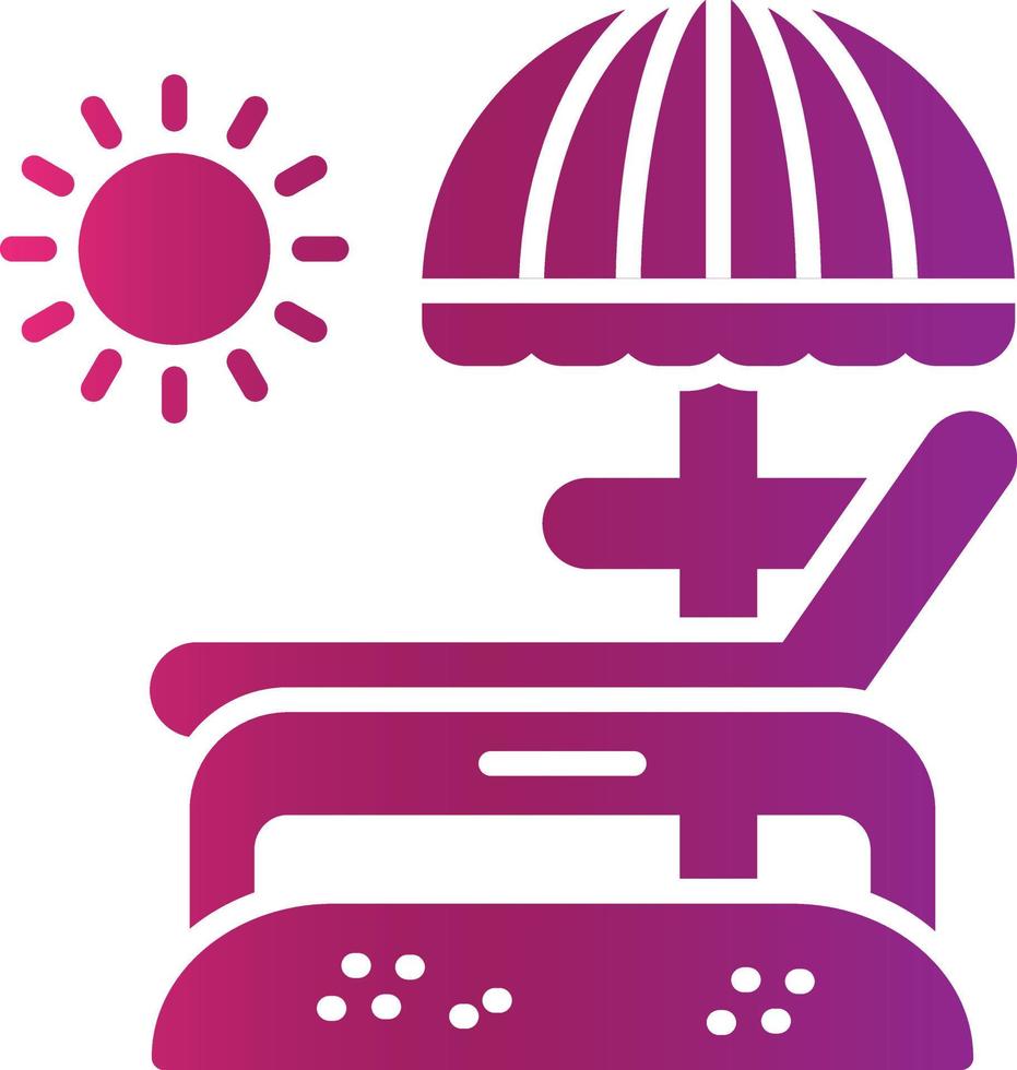Lounger Creative Icon Design vector