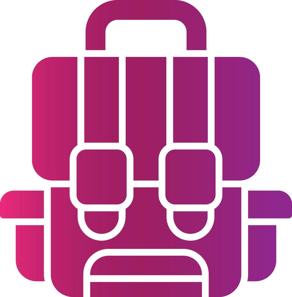 Backpack Creative Icon Design vector