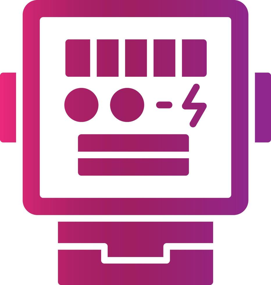 Electric Meter Creative Icon Design vector