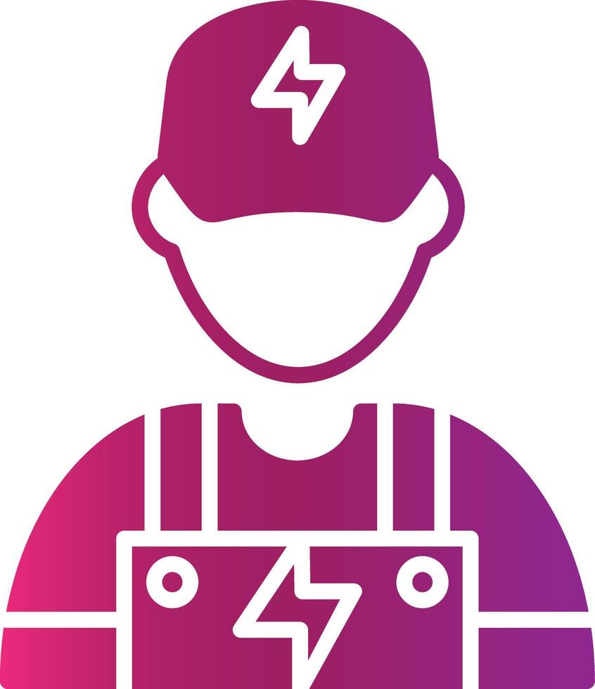 Electrician Creative Icon Design vector