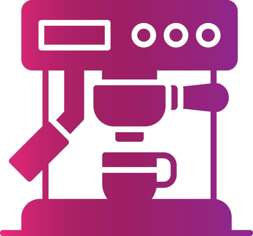 Coffee Machine Creative Icon Design vector