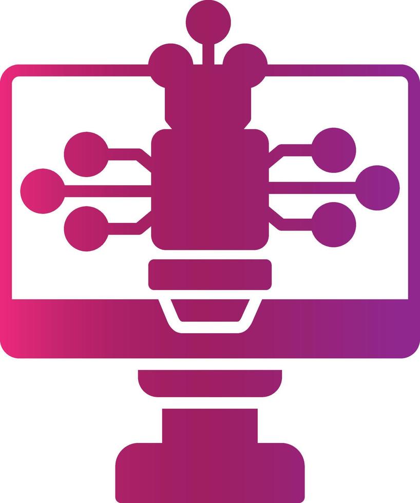 Artificial Intelligence Creative Icon Design vector