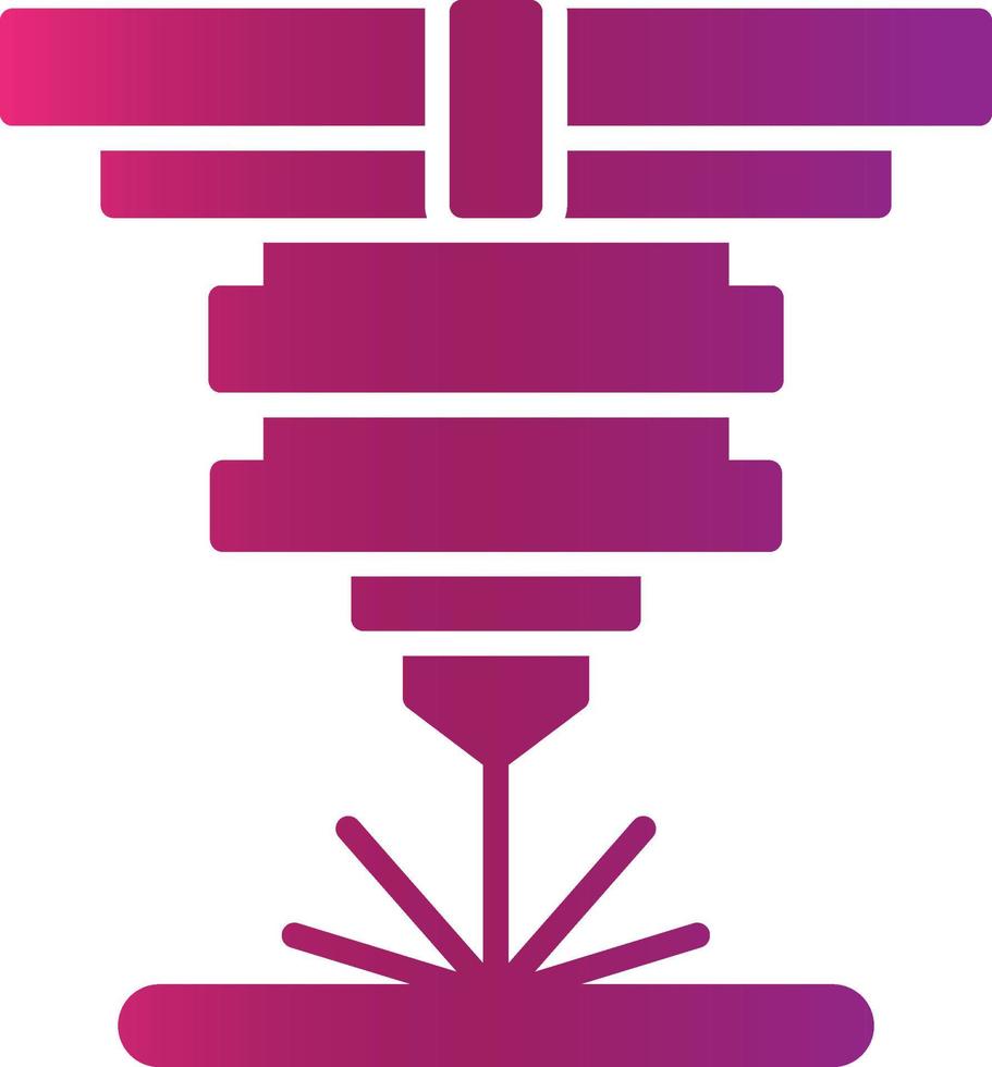Laser Cutting Creative Icon Design vector