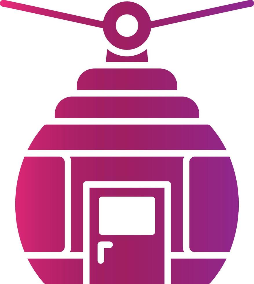 Cable Car Creative Icon Design vector