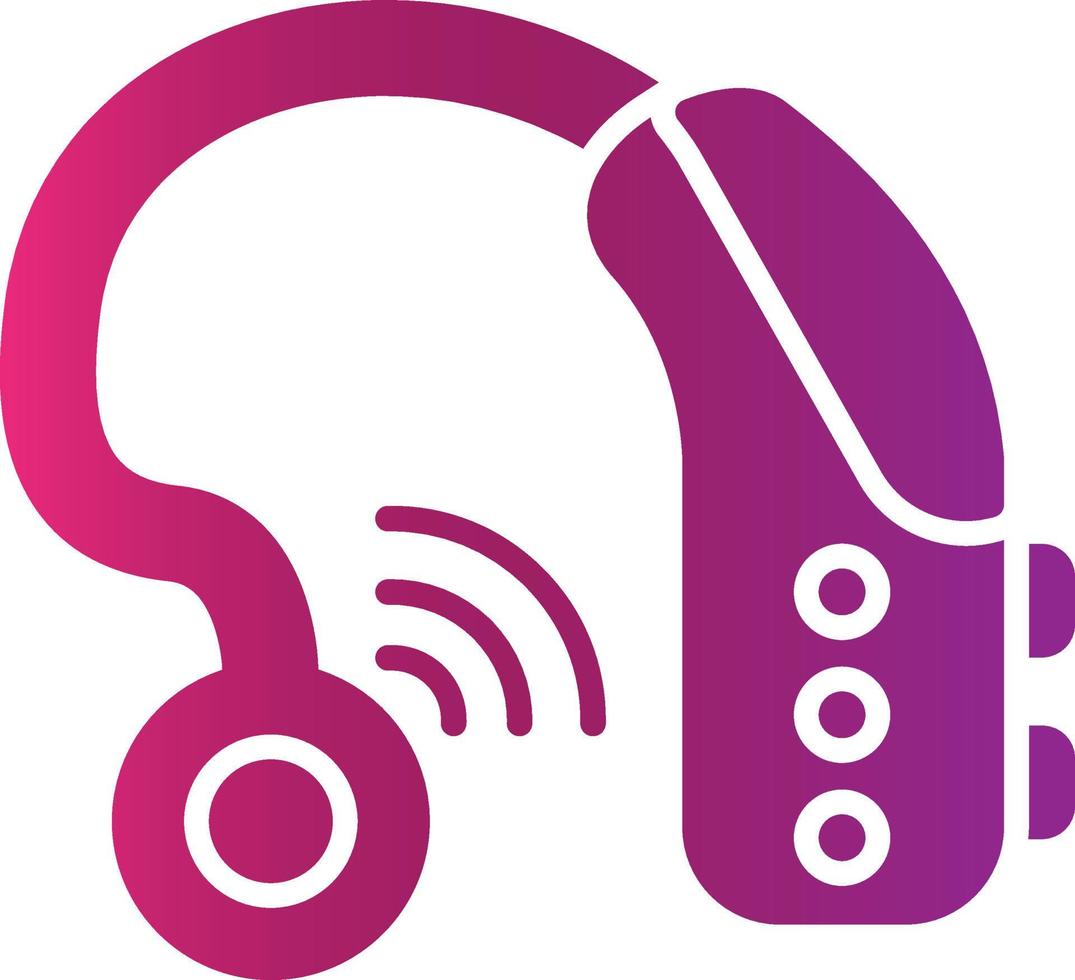 Hearing Aid Creative Icon Design vector