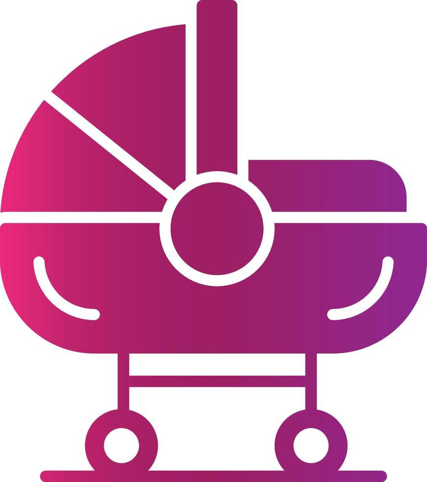 Baby Crib Creative Icon Design vector
