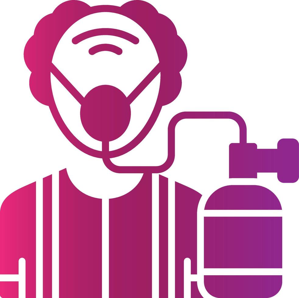 Oxygen Mask Creative Icon Design vector