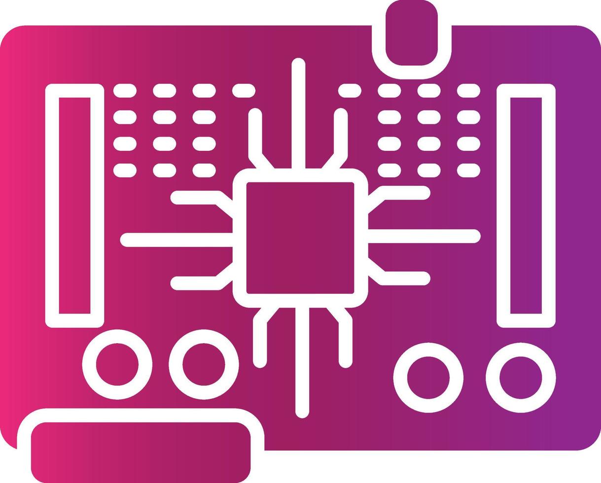 Circuit Board Creative Icon Design vector