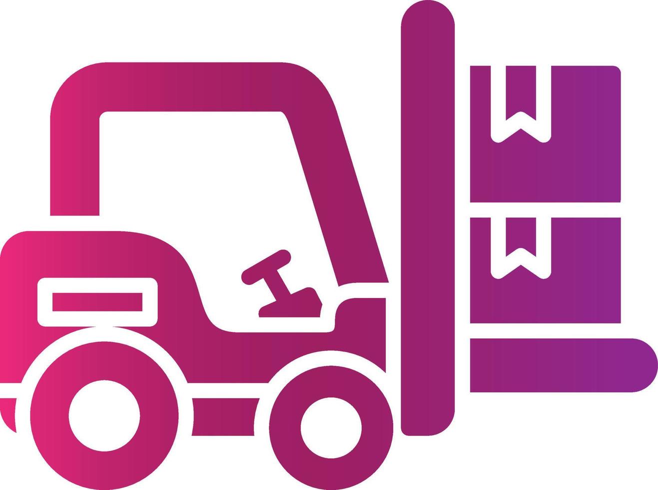 Forklift Creative Icon Design vector