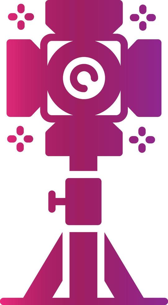 Studio Lighting Creative Icon Design vector