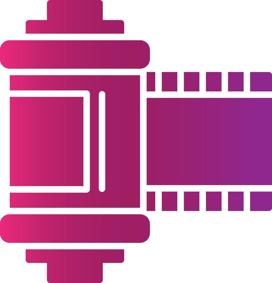 Film Roll Creative Icon Design vector