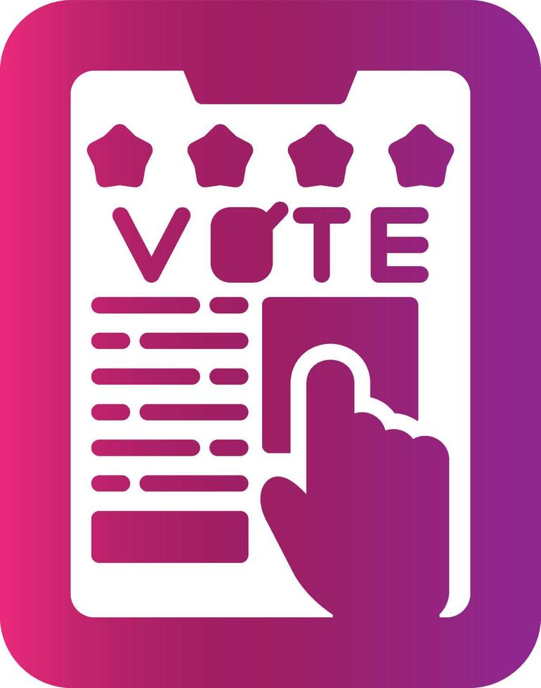 votar diseño de icono creativo vector