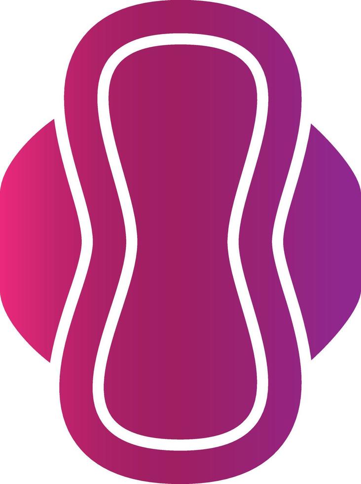 Sanitary Napkin Creative Icon Design vector