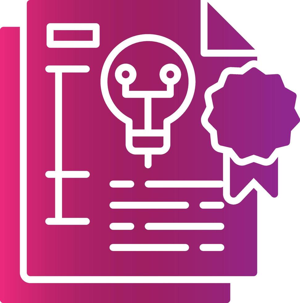 Patent Creative Icon Design vector