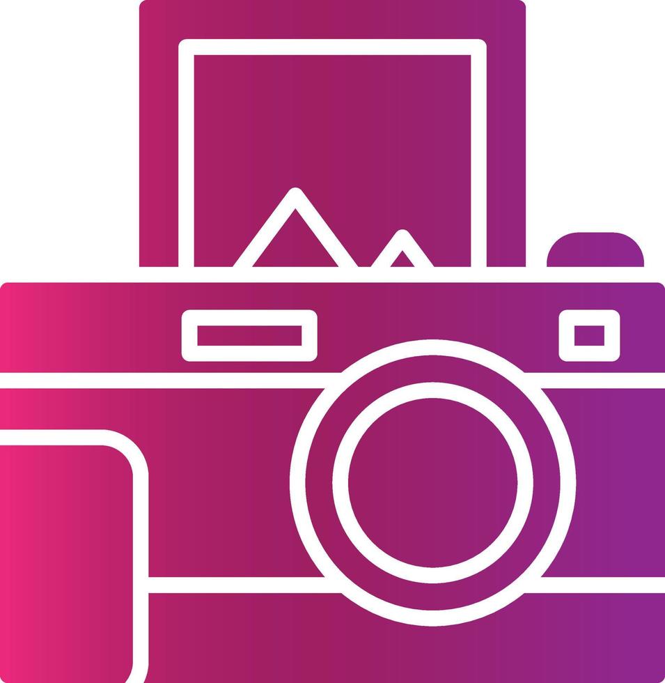 Instant Camera Creative Icon Design vector