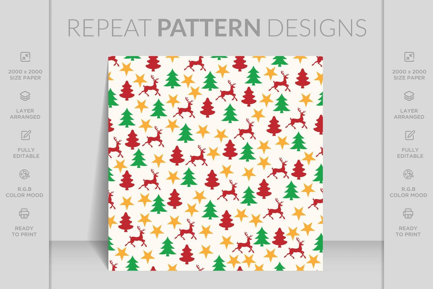 Merry Christmas seamless pattern with geometric motifs. Snowflakes with different ornaments. vector