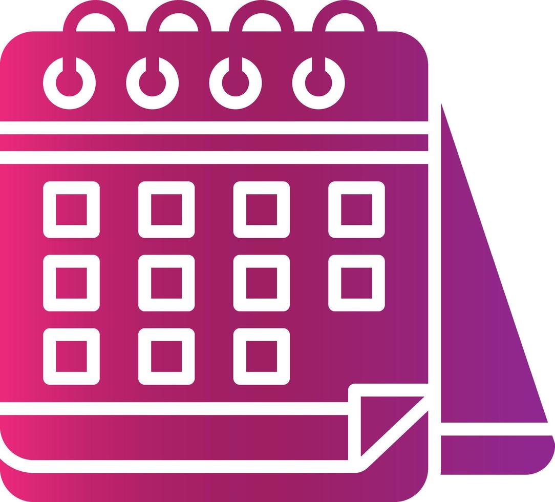 diseño de icono creativo de calendario vector