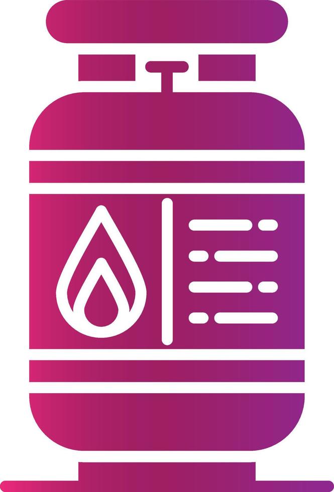 Gas Cilinder Creative Icon Design vector