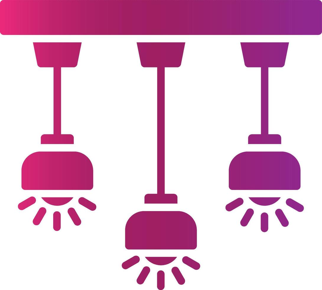 Ceiling Light Creative Icon Design vector